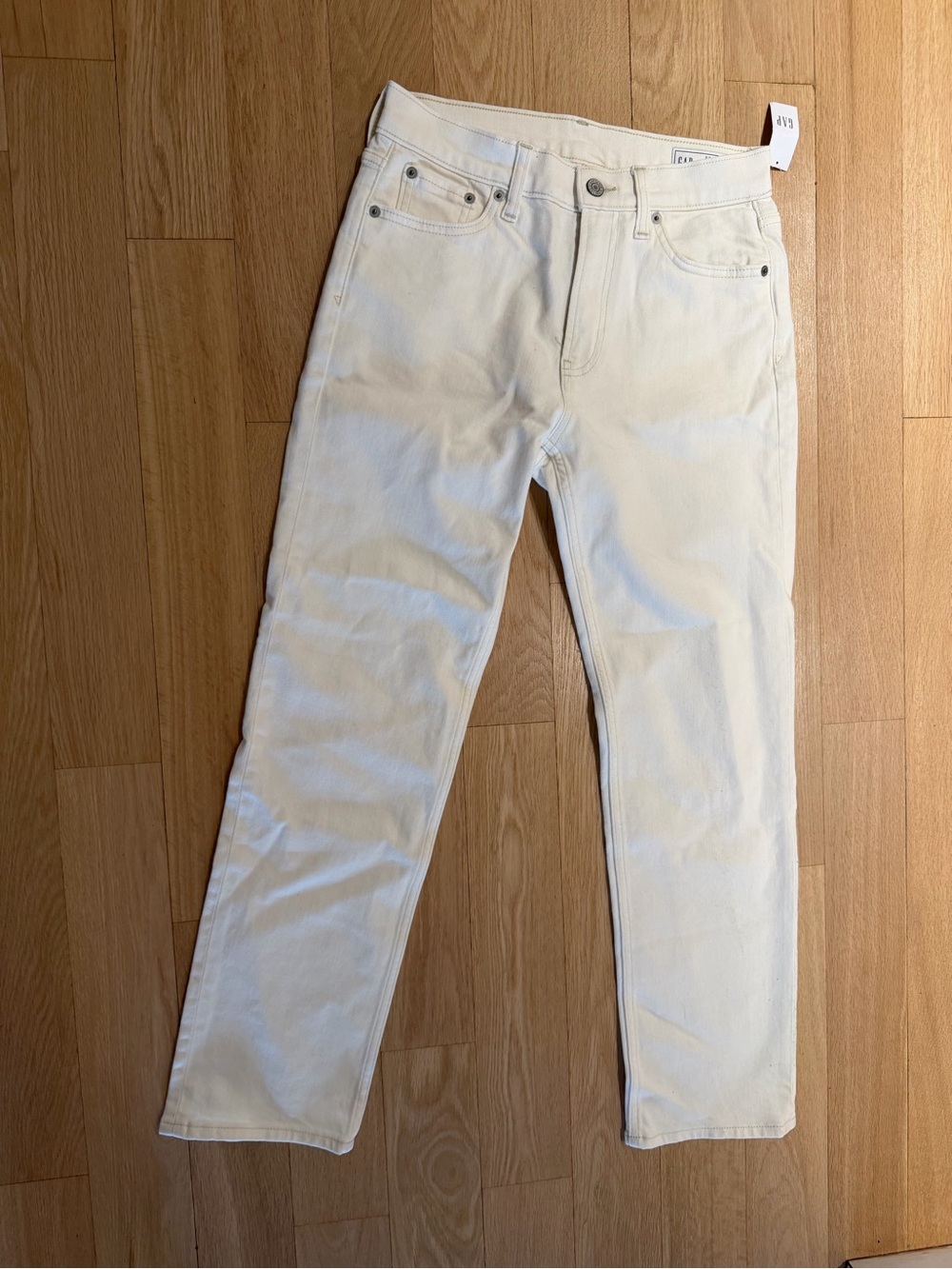 GAP Off-White High-Rise 90s Straight Jeans